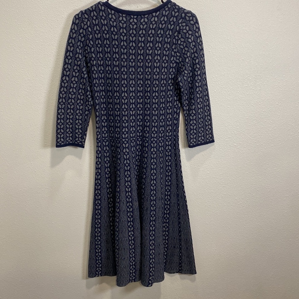 Lauren Hansen Katia sweater dress blue gray - Picture 6 of 9